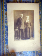 PHOTO AUTHENTIQUE COUPLE DE NORMAND VOILE Photographe VASLEOT A CHERBOURG MANCHE - Oud (voor 1900)