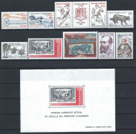 Andorre Lot 10 Tp + 1 Bloc Neuf** (MNH) Année 1982 - Années Complètes