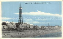 72409023 Blackpool Tower And Promenade Beach Blackpool - Otros & Sin Clasificación