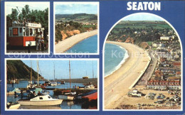 72409021 Seaton East Devon Hafen Strand Fliegeraufnahme Strassenbahn East Devon - Altri & Non Classificati