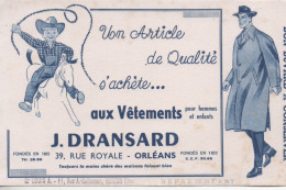 Buvard ( Un Article De Qualité S'achéte Aux Vétements Dransard // Orléans ) - Otros & Sin Clasificación