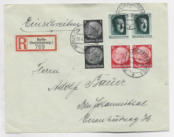 GERMANY REICH 6CX2+12CX2+2CX2 LETTRE COVER BRIEF REC BERLIN CHARLOTTENBURG 20.4.1937 TO GERMANY - Cartas & Documentos