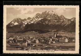 AK St. Johann, Teilansicht Mit Kirche Und Dem Wilden Kaiser  - Sonstige & Ohne Zuordnung