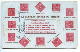 CPSM 9 X 14    Le Nouveau Secret Du Timbre     L'absence N'est Rien..... - Briefmarken (Abbildungen)
