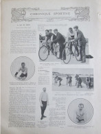 1907 Cyclisme  PARC DES PRINCES  Poulain  Major  Taylor  GARRIGOU   Bicylcette Peugeot - Unclassified