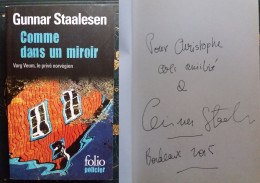 C1  Gunnar STAALESEN Comme Dans Un Miroir VARG VEUM Envoi DEDICACE Signed NORVEGE PORT INCLUS France - Altri & Non Classificati