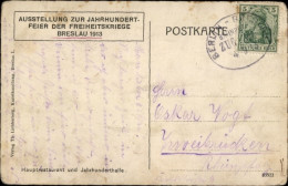 Bahnpoststempel Berlin Breslau, Auf Ansichtskarte - Autres & Non Classés