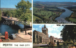 72393406 Perth Schottland Queens Bridge Sankt Leonard S Church The Tay Valley Pe - Andere & Zonder Classificatie