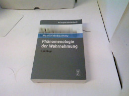 Phänomenologie Der Wahrnehmung (Phänomenologisch-psychologische Forschungen, 7, Band 7) - Other & Unclassified