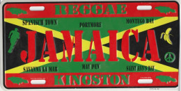 Plaque Metal Jamaica  Reggae - Other & Unclassified