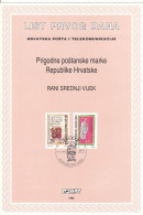 CROATIA First Day Panes 392-393 - Christendom