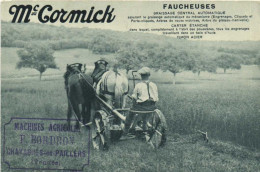 PUB FAUCHEUSES  Mc Cormick Cachet Machines AgricolesF Bordron Chavagnes En Paillers (Vendée) RV - Publicité