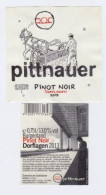 Etiquette Et Contre étiquette Vin Autichien " PITTNAUER " Pinot Noir 2013 " Cheval Agriculteur (2730)_Ev338 - Caballos