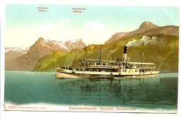 CPA  9 X 14 Suisse   Vierwaldstättersee - Dampfer "Unterwalden" Lac Des Quatre Cantons   Bateau à Vapeur - St. Anton