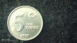 TÜRKİYE-2005--       -5      KURUŞ            VF - Turquia