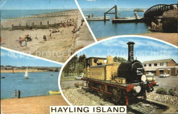 72468953 Hayling Island Beach Coast Train Strand Kueste Dampflokomotive Hayling  - Autres & Non Classés