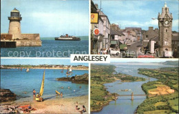 72467473 Anglesey Wales Fliegeraufnahme Leuchtturm Strand Ortspartie  - Other & Unclassified