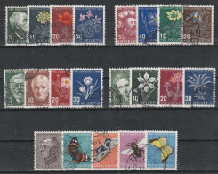 Schweiz: Lot Mit Versch. Kompletten Sätzen "Pro Juventute" 1945/1950,  Gestempelt.  (070) - Lots & Kiloware (mixtures) - Max. 999 Stamps