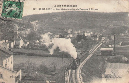 46 SAINT-GERY VUE GENERALE PRISE DU PASSAGE A NIVEAU - TRAIN - 1249 - Otros & Sin Clasificación