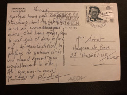 CP TP ANDRE MALRAUX 3,00 OBL.MEC.11-12 1996 67 STRASBOURG MARSEILLAISE BAS-RHIN - Storia Postale