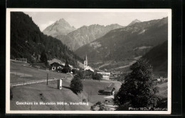 AK Gaschurn Im Montafon /Vorarlberg, Ortspartie Mit Bergen  - Sonstige & Ohne Zuordnung