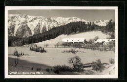 AK Orthof Am Semmering, Ortsansicht Im Winter  - Autres & Non Classés