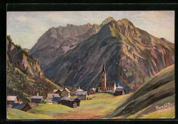 AK Mittelberg / Kleinwalsertal, Ortsansicht Mit Widderstein  - Andere & Zonder Classificatie