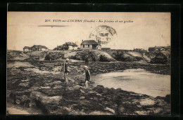 CPA Sion-sur-l`Océan, Ses Falaises Et Ses Grottes  - Otros & Sin Clasificación