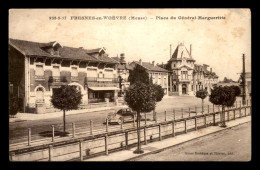 55 - FRESNES-EN-WOEVRE - PLACE DU GENERAL MARGUERITTE - HOTEL-CAFE CLEMENT - EDITEUR RODRIGUE ET THIRION - Autres & Non Classés