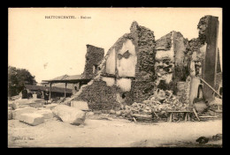 55 - HATTONCHATEL - RUINES  - EDITEUR HAAS - Andere & Zonder Classificatie