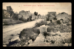 55 - HAUDIOMONT - RUINES RUE DE SOMMEDIEUE - EDITEUR FRANCOIS - Autres & Non Classés