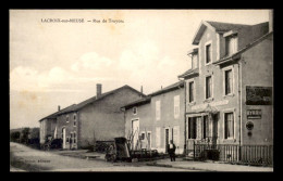 55 - LACROIX-SUR-MEUSE - RUE DE TROYON  - CAFE-RESTAURANT BELAIR - EDITEUR BELAIR - Autres & Non Classés