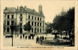 CPA Angoulême Charente, Place Du Mûrier, Hotel Des Postes Et Telegraphes - Altri & Non Classificati