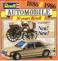 Brochure REVELL Sur Les Voitures Miniatures Années 1986/87 [_RL107] - Voitures