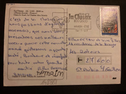 CP TP CREATION DES DEPARTEMENTS D'OUTRE-MER 3,00 OBL.MEC.14-1 1997 74 LA CLUSAZ - Storia Postale