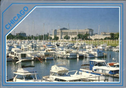 72444694 Chicago_Illinois Harbor Along Lake Michigan Soldier Field Stadium - Andere & Zonder Classificatie