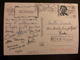 CP TP ANDRE MALRAUX 3,00 OBL.MEC.12-1 1997 73 FLUMET SAVOIE - Cartas & Documentos