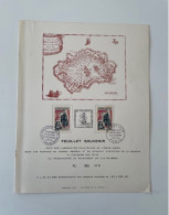 Réunion 1965 Feuillet Souvenir 500 Ex Peuplement De île Bourbon 2 V Yt 1461 - Otros & Sin Clasificación