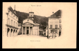 88 - RAON-L'ETAPE - MAIRIE ET EGLISE - CAFE DES VOSGES - Raon L'Etape