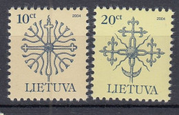 LITHUANIA 2004 Definitive MNH(**) Mi 717 CIV-718 CIV #Lt1009 - Lituanie