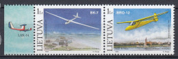 LITHUANIA 2003 Airplanes MNH(**) Mi 833-834 #Lt1012 - Vliegtuigen