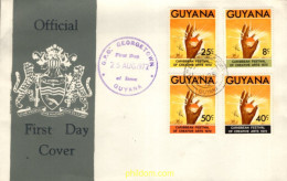 730629 MNH GUYANA 1972 FESTIVAL DE ARTE CREATIVO EN EL CARIBE - Guyane (1966-...)