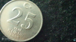 TÜRKİYE-2005--       -25     YENİ      KURUŞ            VF - Turkije