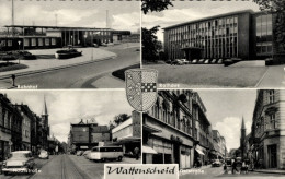 CPA Wattenscheid Bochum Ruhrgebiet, Rathaus, Bahnhof, Hochstraße, Oststraße - Autres & Non Classés