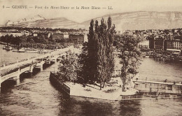 CHEGE 01 51#0 - GENEVE - PONT DU MONT BLANC ET LE MONT BLANC - Genève