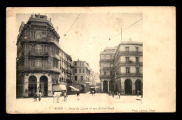 ALGERIE - ALGER - PLACE DU LYCEE ET RUE BAB-EL-OUED - PHOTO LEROUX - Algiers