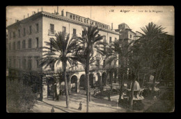 ALGERIE - ALGER - PLACE DE LA REGENCE - HOTEL DE LA REGENCE - TABAC M. MELIA - Alger