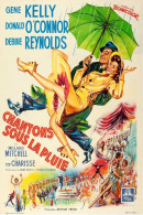 Cinema - Chantons Sous La Pluie - Gene Kelly - Donald O'Connor - Illustration Vintage - Affiche De Film - CPM - Carte Ne - Affiches Sur Carte