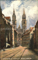 72429009 Nuremberg Lawrence  Church Kuenstlerkarte Nuremberg - Sonstige & Ohne Zuordnung