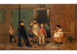 Art - Peinture - John George Brown - The Bully Of The Neighborhood, 1866 - Le Querelleur - Der Raufbold - CPM - Carte Ne - Malerei & Gemälde